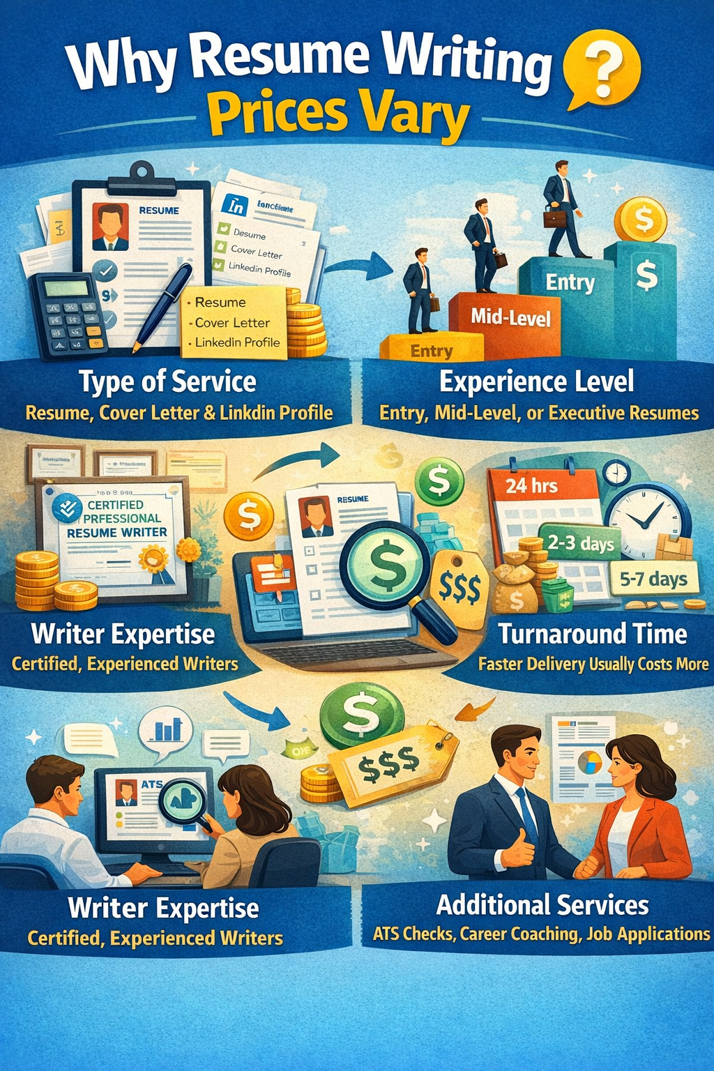 why resume writing services vary