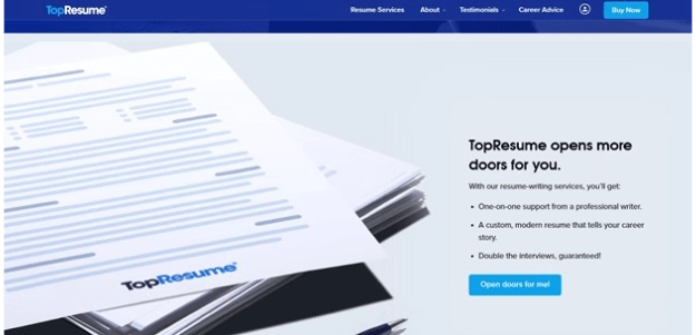 Topresume page