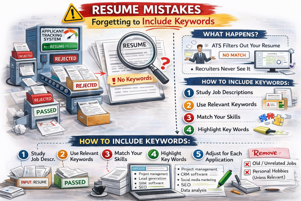 forgetting to include keywords