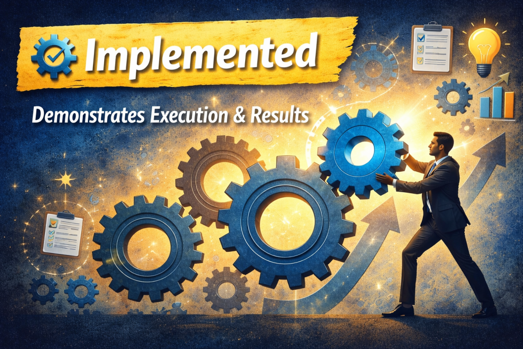 implemented - demonstrates execution and results