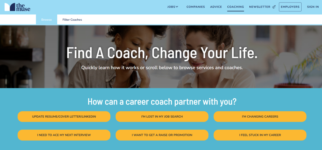 the muse career coaching